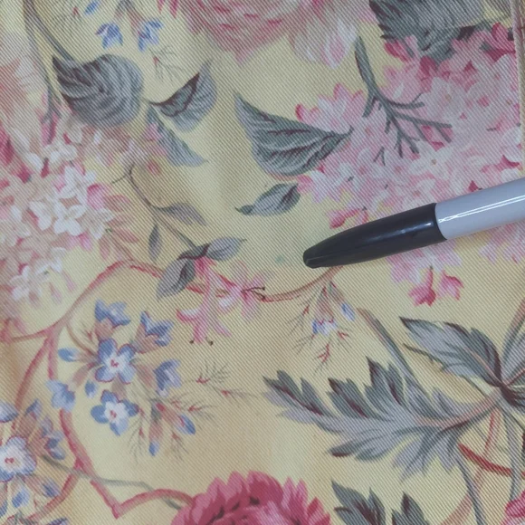 Vintage 80's Ralph Lauren Floral Carpet Tapestry Leather Satchel- Travel Bag! - Picture 13 of 16